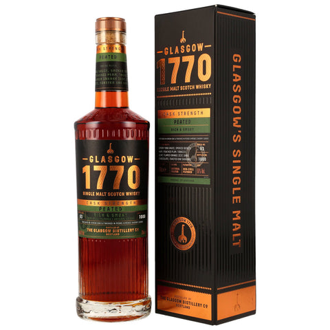 Glasgow 1770 Peated Cask Strength Batch 3 wine