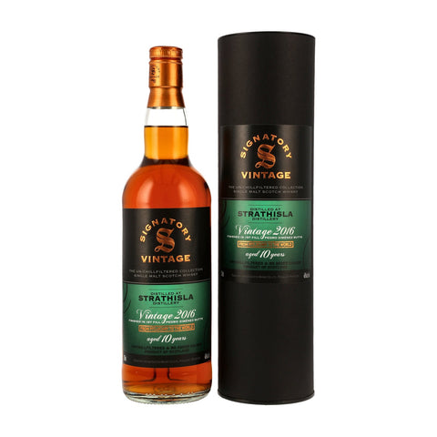 Strathisla 2016/2026 - 10 y.o. - 1st Fill PX Sherry Butts Finish #22 + 23 - Signatory Un-Chillfiltered