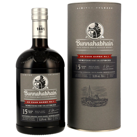 Bunnahabhain 15 y.o. An Cuan Garbh No.1 White Port Cask Finish wine