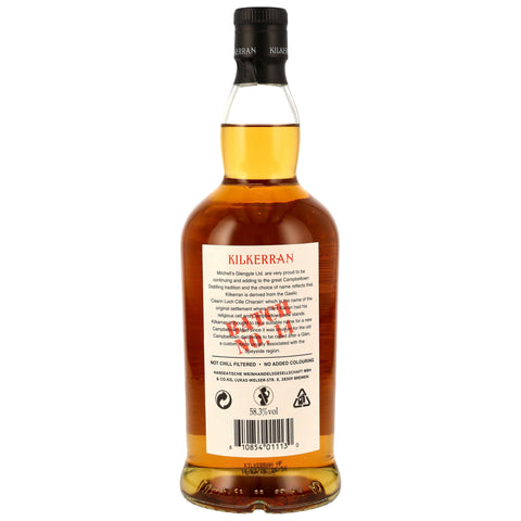 Kilkerran Heavily Peated Batch 14 Label