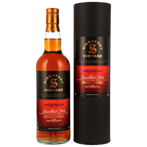 Teaninich 2016/2026 10y 1st Fill PX Sherry Casks Finish Signatory Un-Chill