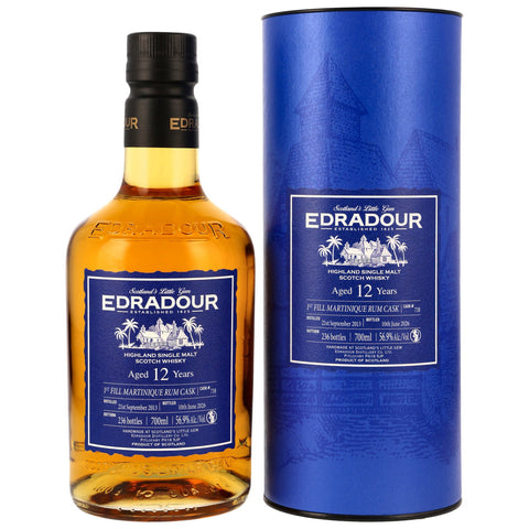 Edradour 12 y.o. 1st Fill Martinique Rum Cask #718 wine