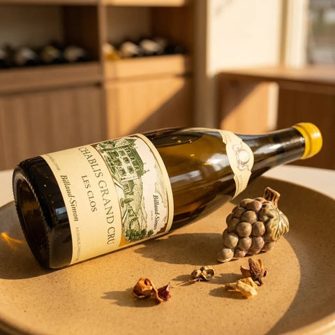 AI wine scene - 도멘 비요 시몽 샤블리 그랑 크뤼 레 끌로 2018