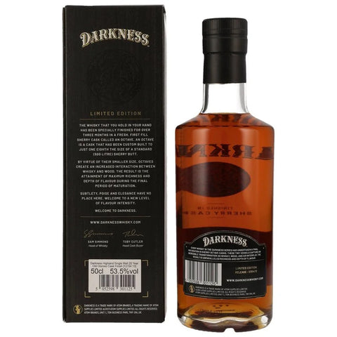 [한정]다크니스 하이랜드 20년 올로로소 캐스크 53.5% - whisky