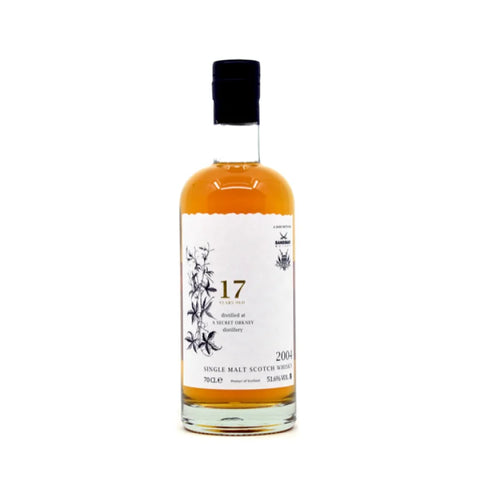 [한정]산시바 시크릿 오크니 17년 2004 빈티지 셰리 화이트 라벨 51.6% - whisky