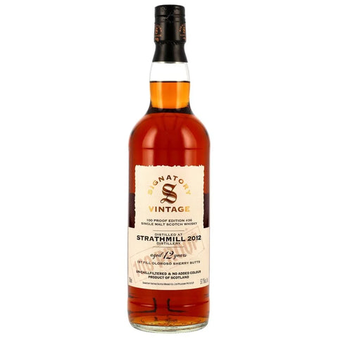 [한정]시그나토리 스트라스밀 12년 2012 빈티지 100 프루프 에디션 #36 - whisky
