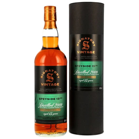 [한정]시그나토리 시크릿 스페이사이드(M) 2009 빈티지 15년 스몰 배치 에디션 no.18 - whisky