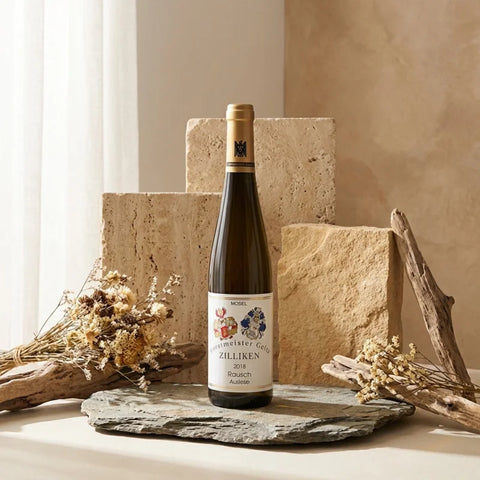 AI wine scene - 질리켄 자르부르거 1999 Forstmeister Geltz-Zilliken Rausch Riesling Auslese Goldkapsel