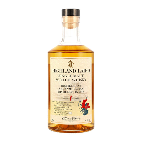 Ardnamurchan 2019/2026 7 y.o. 1st Fill Bourbon Barrel #1200 Highland Laird Cask Strength